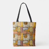 Puzzle Funny Cats House Nahtlos Tasche (Rückseite)