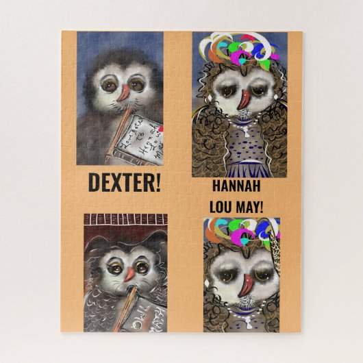 Puzzle Funny, niedliche OWLS! DEXTER, HANNAH LOU M (Vertikal)