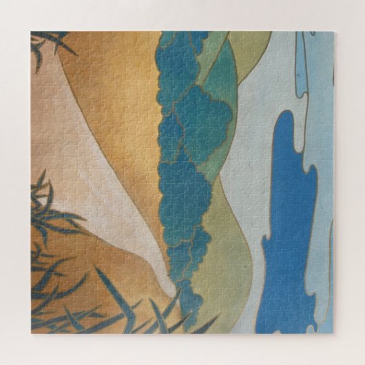 Puzzle für abstrakte Landschaft, zeitgenössische K (Horizontal)