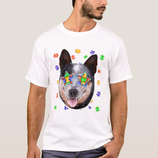 Puzzle für australische Rinder T-Shirt (Vorderseite)