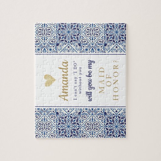 Puzzle für Bridesmai oder Trauzeugin (Vertikal)