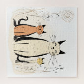 Puzzle für drei Katzen (Horizontal)