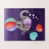 Puzzle für Elefanten (Horizontal)