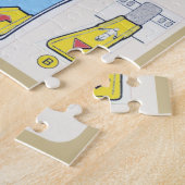 Puzzle für Flugzeuge mit Sicherheitskarte (Seite)