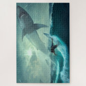 Puzzle für Haie und Surfer (Vertikal)