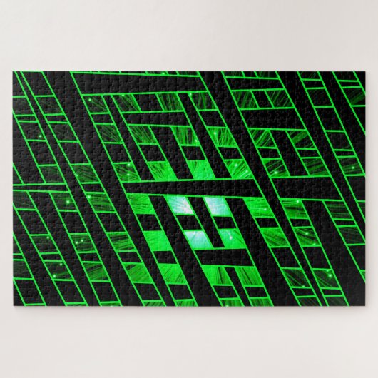 Puzzle für künstlerische grüne Bauweise (Horizontal)