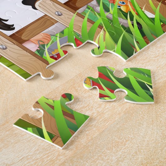 Puzzle für Landtiere (Seite)