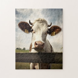 Puzzle für landwirtschaftliche Kühe