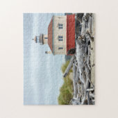 Puzzle für Leuchtturm und Küstenlandschaft (Vertikal)