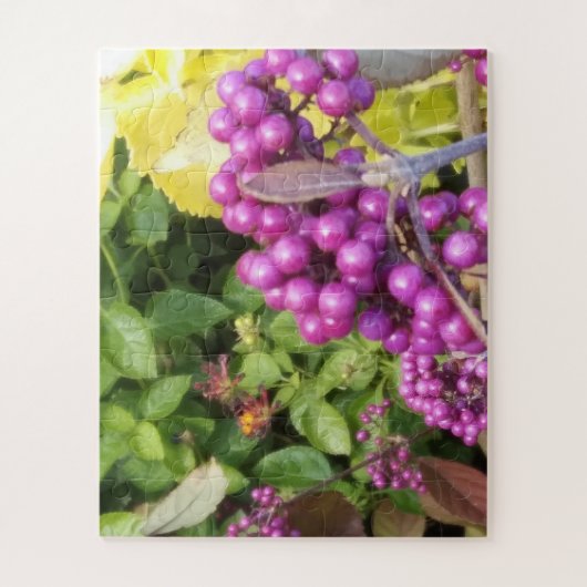 Puzzle für Lila Blume (Vertikal)