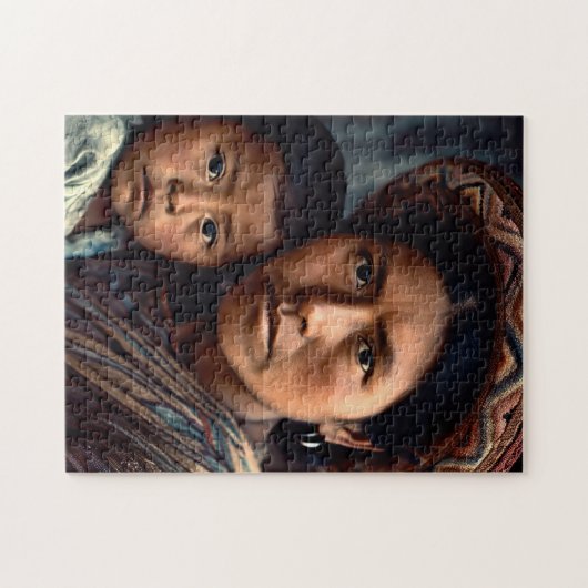 Puzzle für Mutter und Kind in Guatemala (Horizontal)