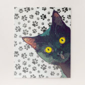 Puzzle für niedliche Peeking-Katzen-Design (Vertikal)