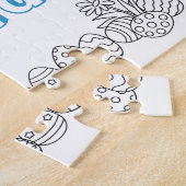 Puzzle für Osterfarben mit Kindnamen (Seite)