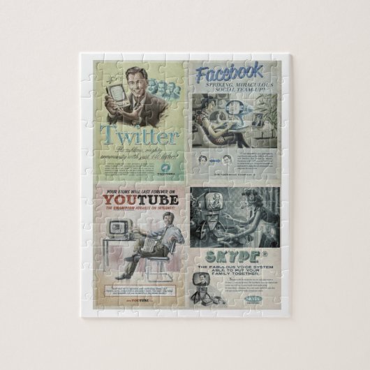 Puzzle für soziale Medien (Vertikal)