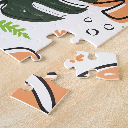 Puzzle für tropische Blätter (Seite)