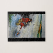 Puzzle für Vater und Sohn beim Angeln (Horizontal)