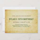 Puzzle Game Escape Room Party Einladung zum Geburt (Rückseite)