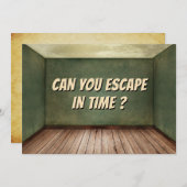 Puzzle Game Escape Room Party Einladung zum Geburt (Vorne/Hinten)