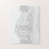 Puzzle - Gebäude zu Farbe (Vertikal)