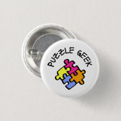 Puzzle Geek Button (Vorne & Hinten)