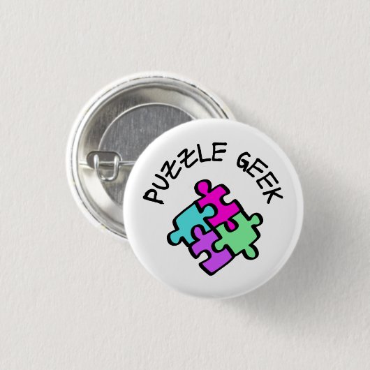 Puzzle Geek Button (Vorne & Hinten)