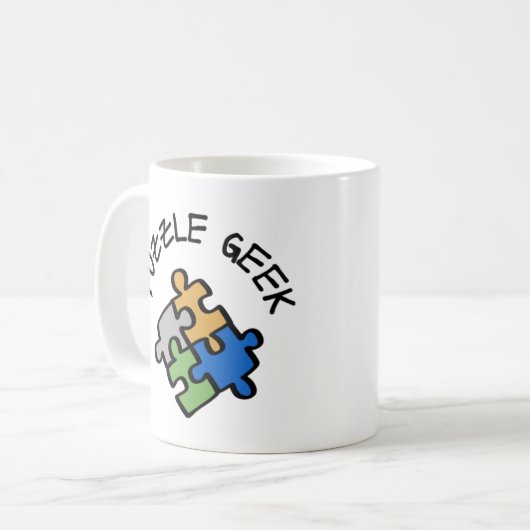 Puzzle Geek Kaffeetasse (Vorderseite Links)