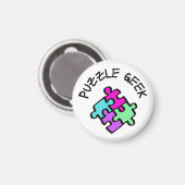 Puzzle Geek Magnet (Vorderseite/Rückseite)