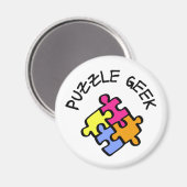 Puzzle Geek Magnet (Vorderseite/Rückseite)