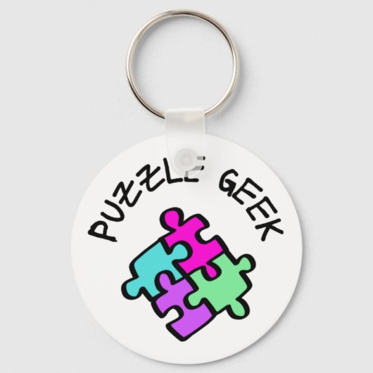 Puzzle Geek Schlüsselanhänger (Vorderseite)