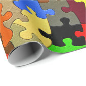 Puzzle Geschenkpapier (Rolleneckpunkt)