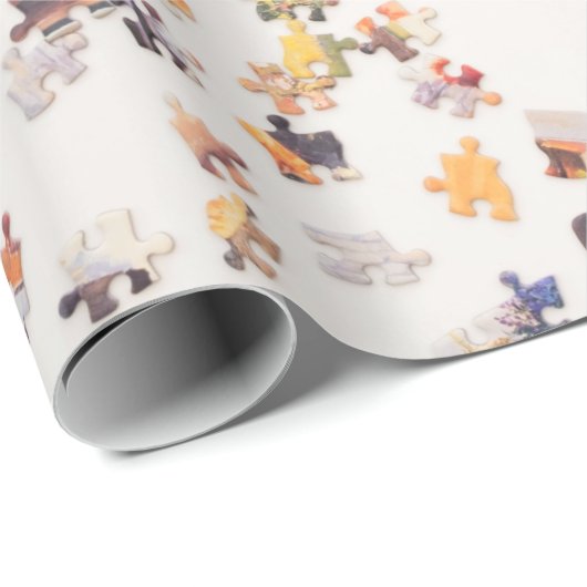 Puzzle Geschenkpapier (Rolleneckpunkt)