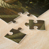 Puzzle - Geschnitzte hölzerne Gangspille (Seite)