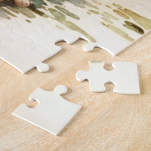 Puzzle-Girl mit Hase Puzzle (Seite)