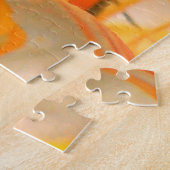 Puzzle - Glasmarben mit orangefarbenen Venen (Seite)