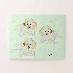 Puzzle: Golden Retriever Puppies Puzzle