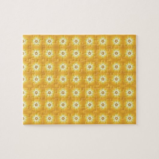 Puzzle Goldene Puzzle mit geometrischer Kunst (Horizontal)