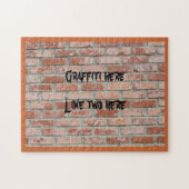 Puzzle - Graffiti an der Ziegelwand (Horizontal)