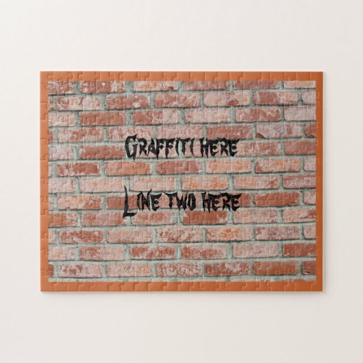 Puzzle - Graffiti an der Ziegelwand (Horizontal)