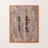 Puzzle - Graffiti an der Ziegelwand (Vertikal)