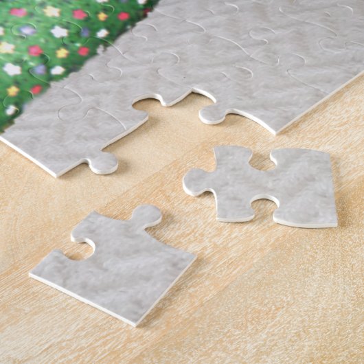 Puzzle - Graue Katze mit Spielzeug (Seite)