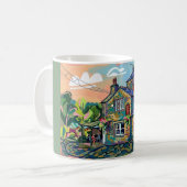 Puzzle Hall Inn, Sowerby Bridge Kunstprint Kaffeetasse (Vorderseite Links)
