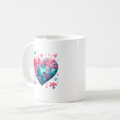 Puzzle Heart Kaffeetasse (Vorderseite Links)