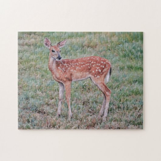 Puzzle hübsch Baby Deer Fawn Wild Animal Art (Horizontal)