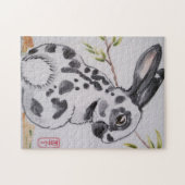Puzzle im englischen Spot Rabbit Oriental Style (Horizontal)