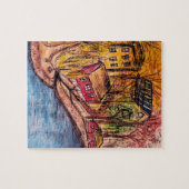 Puzzle im Herbst - Gemütliche Herbstillustrierung (Horizontal)