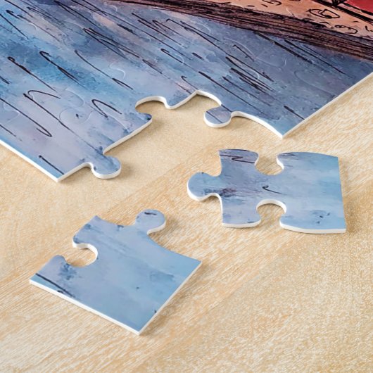 Puzzle im Herbst - Gemütliche Herbstillustrierung (Seite)