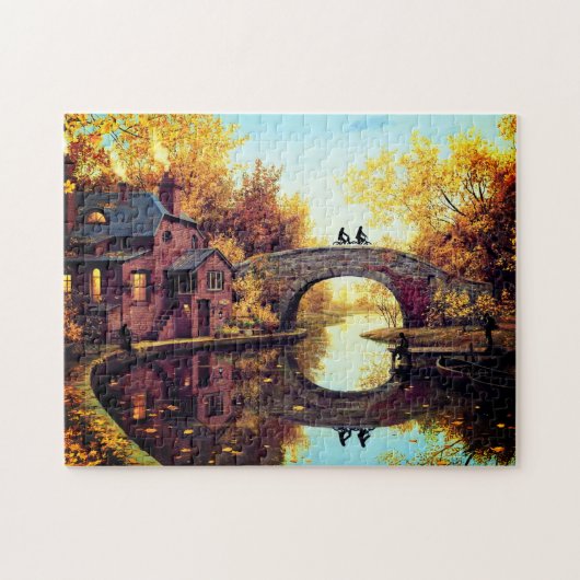 Puzzle im Herbst Schöne Landschaft (Horizontal)