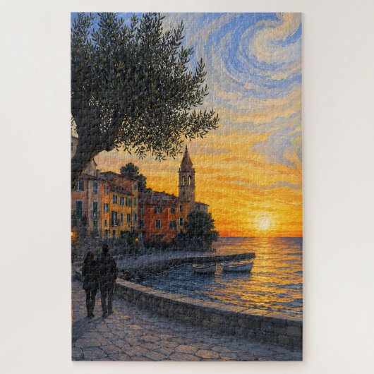 Puzzle im postimpressionistischen Stil: Italienisc (Vertikal)