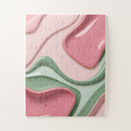 Puzzle in stillem abstraktem Grafikdesign