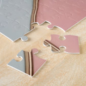 Puzzle in stilvollem abstraktem Grafikdesign (Seite)